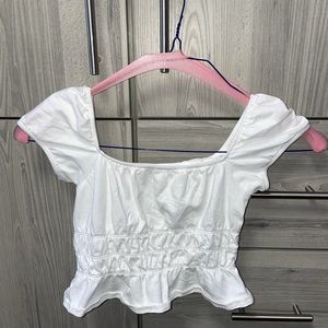 Pacsun cropped white tank